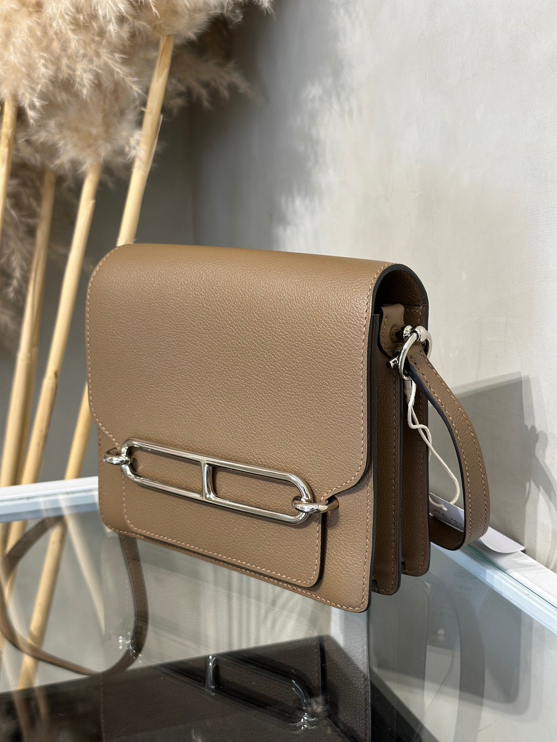 HERMES Mini Roulis - Beige De Weimar D0 威瑪犬銀拚藍 D