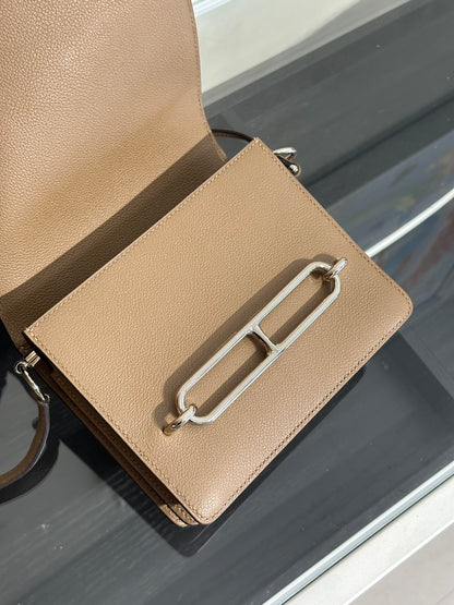HERMES Mini Roulis - Beige De Weimar D0 威瑪犬銀拚藍 D