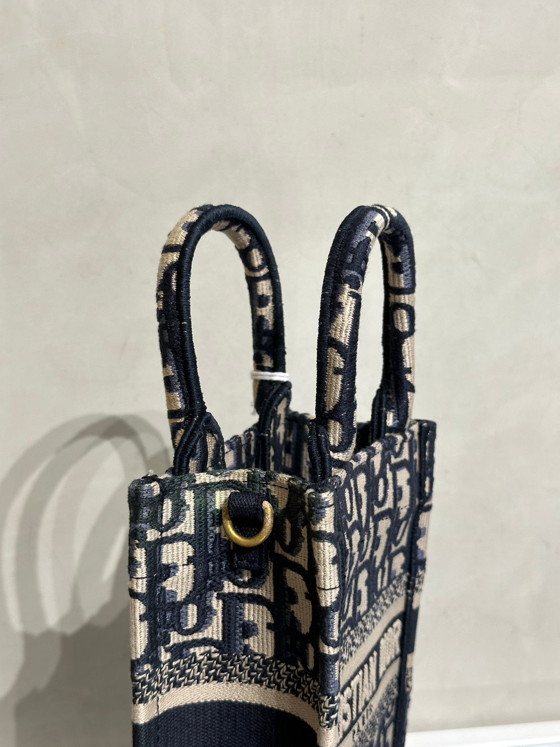DIOR Oblique Mini Tote斜背小包 - 深藍