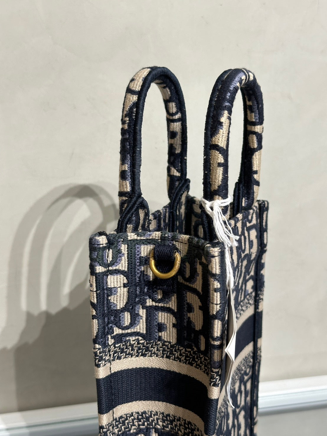 DIOR Oblique Mini Tote斜背小包 - 深藍