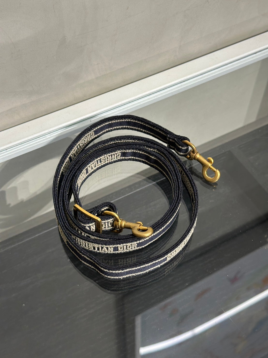 DIOR Oblique Mini Tote斜背小包 - 深藍