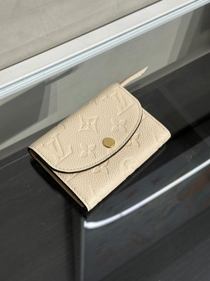 LOUIS VUITTON Rosalie雙折零錢包 - 白