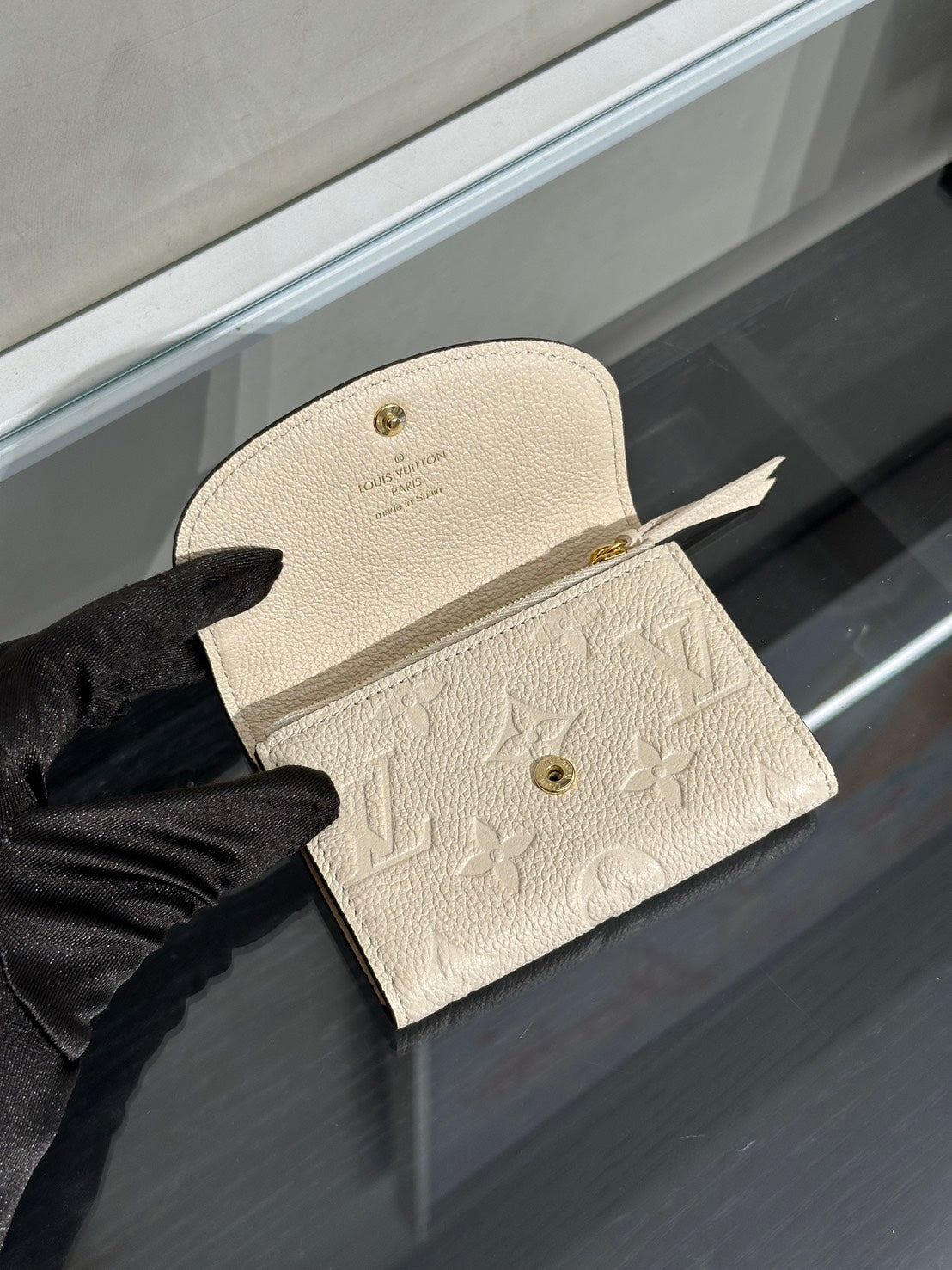 LOUIS VUITTON Rosalie雙折零錢包 - 白