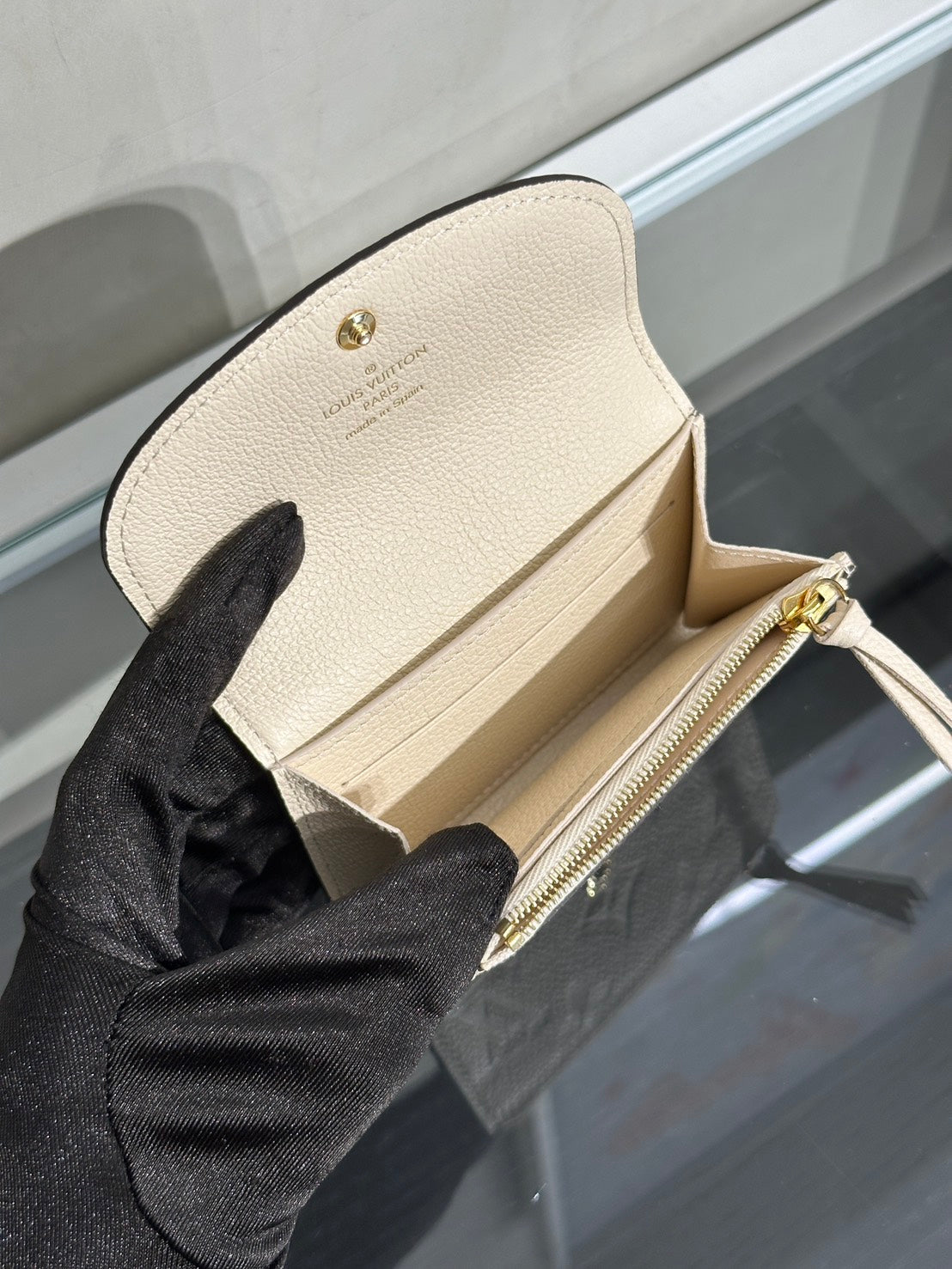 LOUIS VUITTON Rosalie雙折零錢包 - 白