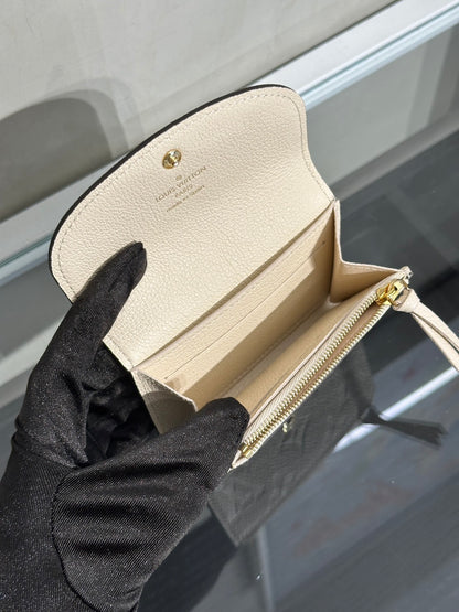 LOUIS VUITTON Rosalie雙折零錢包 - 白