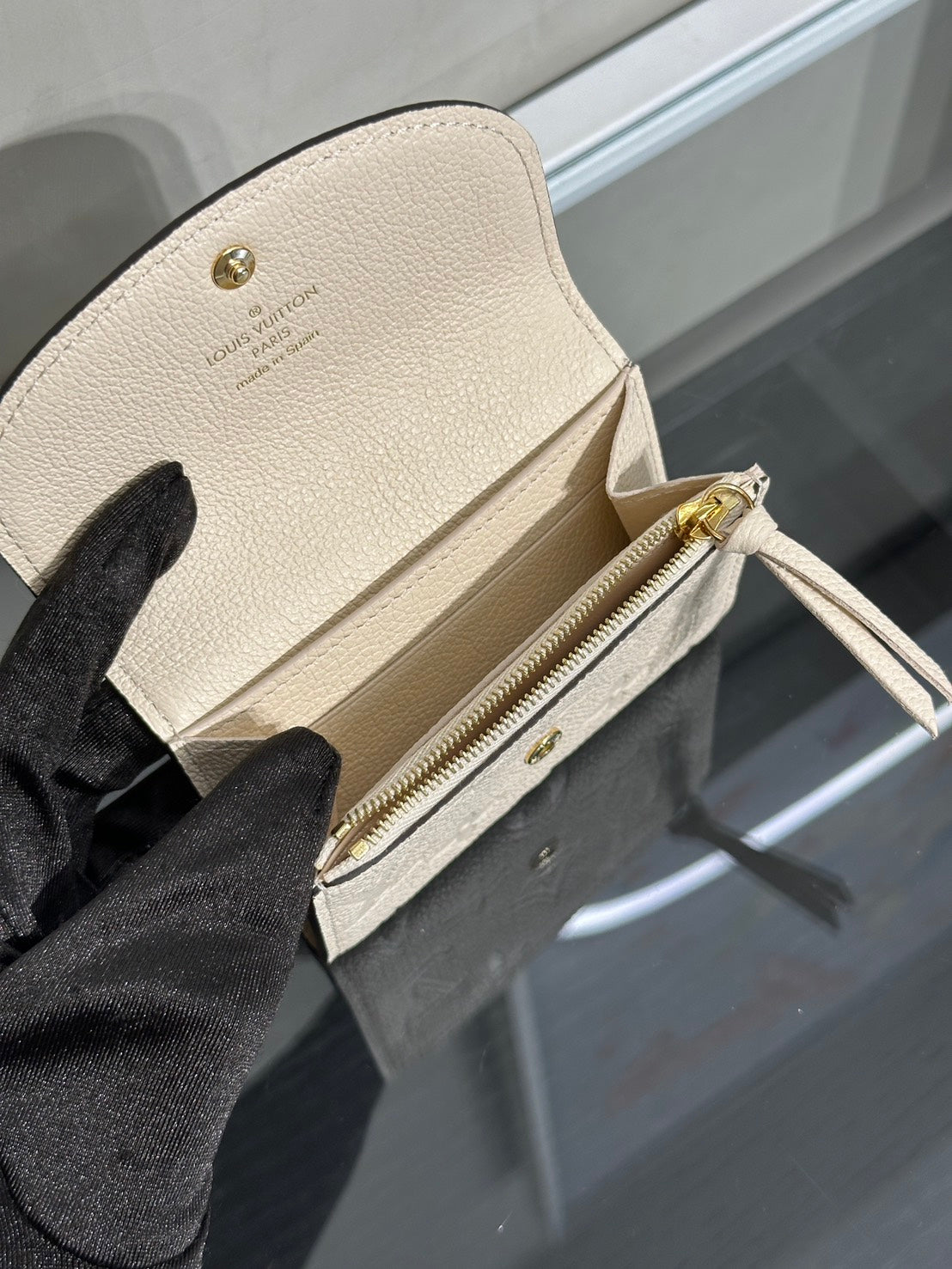 LOUIS VUITTON Rosalie雙折零錢包 - 白