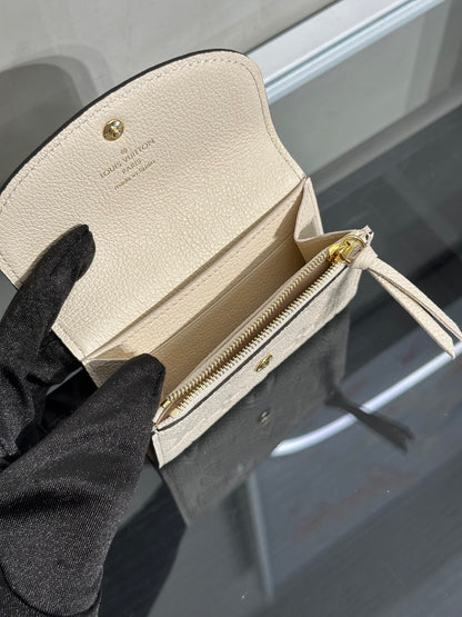 LOUIS VUITTON Rosalie雙折零錢包 - 白