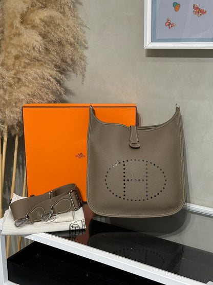 HERMES Evelyne 29 - Etoupe 18 大象灰銀 G