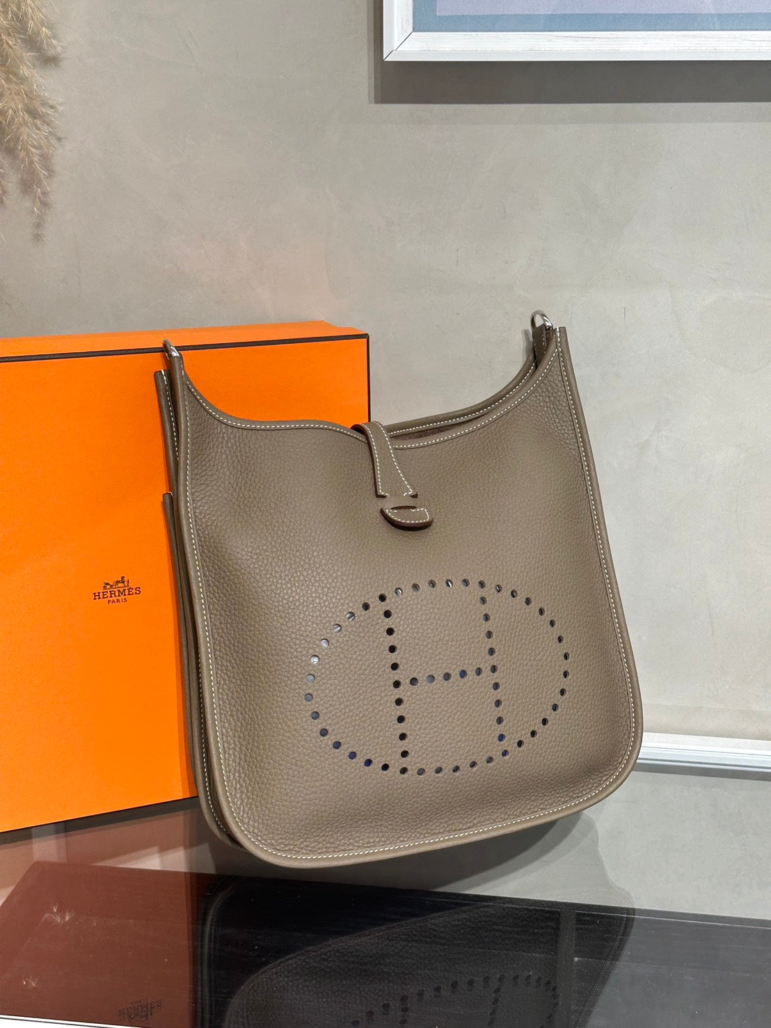 HERMES Evelyne 29 - Etoupe 18 大象灰銀 G