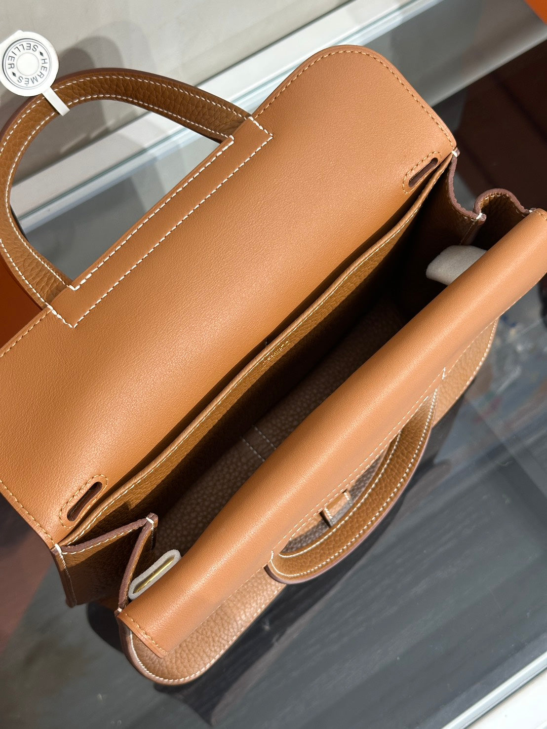 HERMES Halzan 25 - Gold 37 金棕金 G