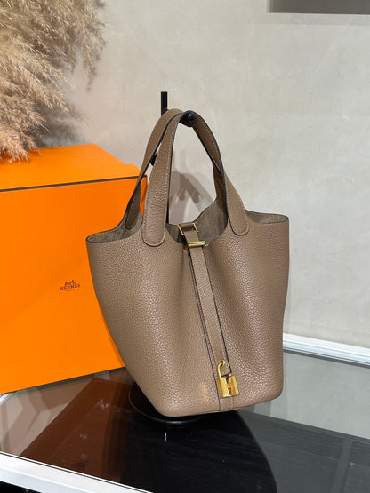 HERMES Picotin 18 - Beige De Weimar D0 威瑪犬米金 Y
