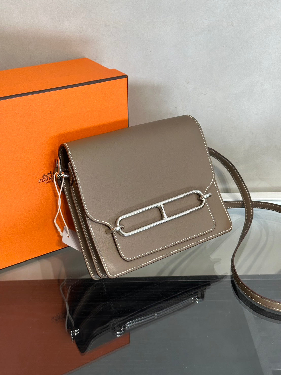 HERMES Mini Roulis - Etoupe 18 大象灰銀 Y