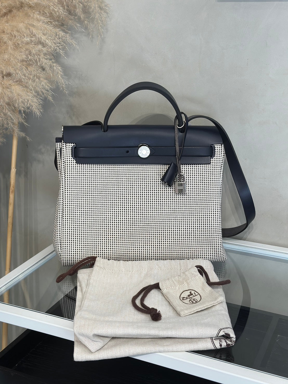 HERMES Herbag Zip 31 - 深藍 U