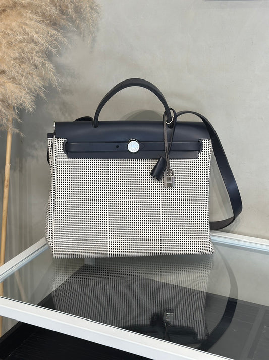 HERMES Herbag Zip 31 - 深藍 U