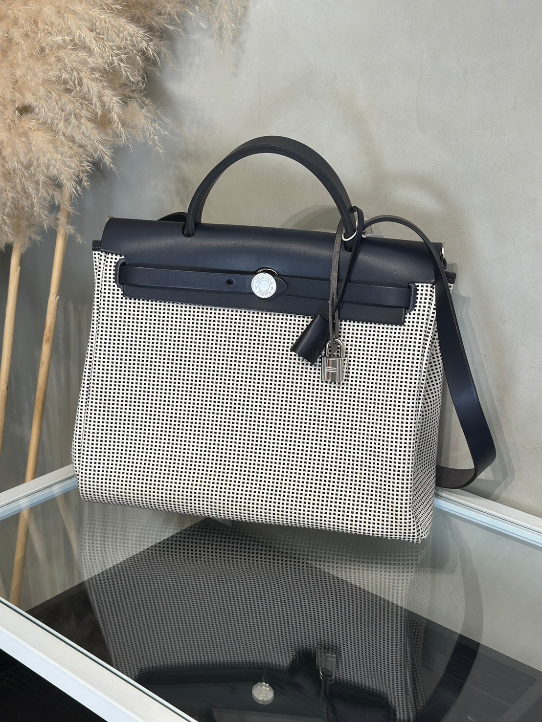 HERMES Herbag Zip 31 - 深藍 U