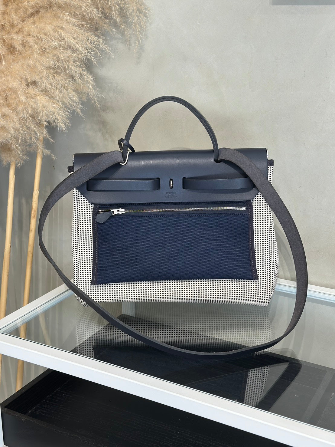 HERMES Herbag Zip 31 - 深藍 U