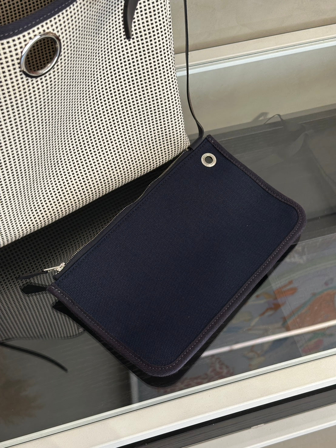 HERMES Herbag Zip 31 - 深藍 U