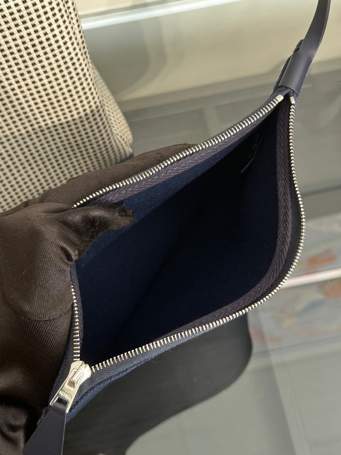 HERMES Herbag Zip 31 - 深藍 U