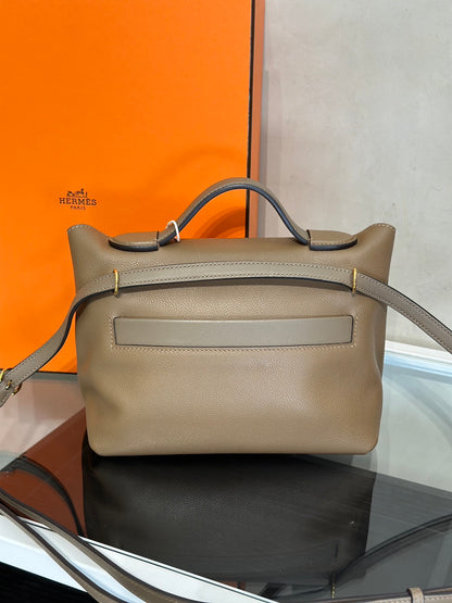 HERMES Mini 24/24 - Beige De Weimar D0 威瑪犬米金拚色 Z