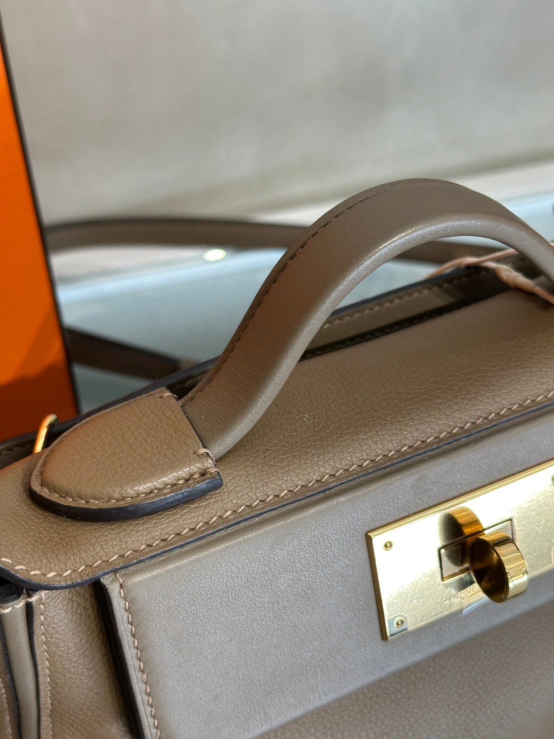 HERMES Mini 24/24 - Beige De Weimar D0 威瑪犬米金拚色 Z