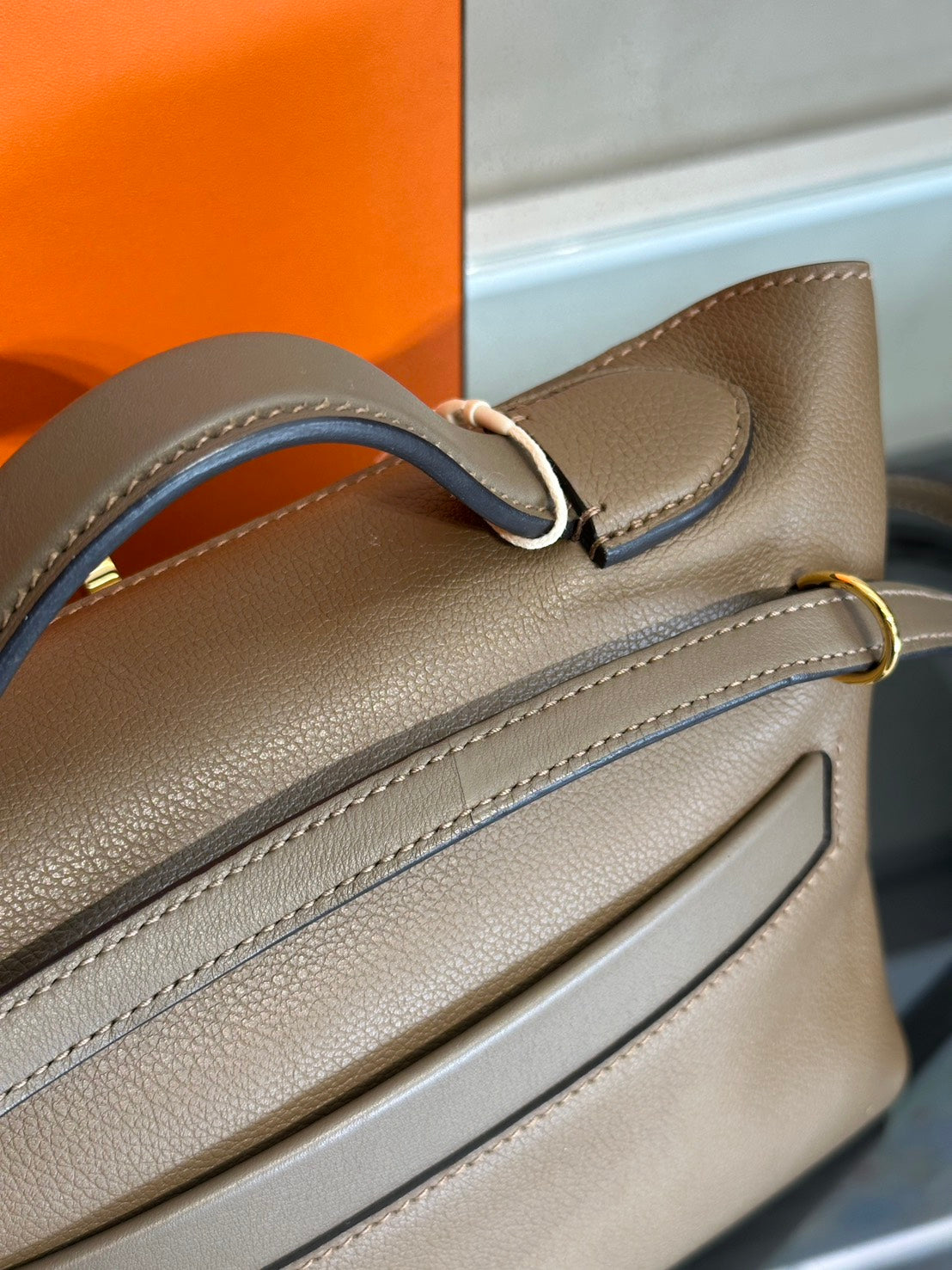 HERMES Mini 24/24 - Beige De Weimar D0 威瑪犬米金拚色 Z