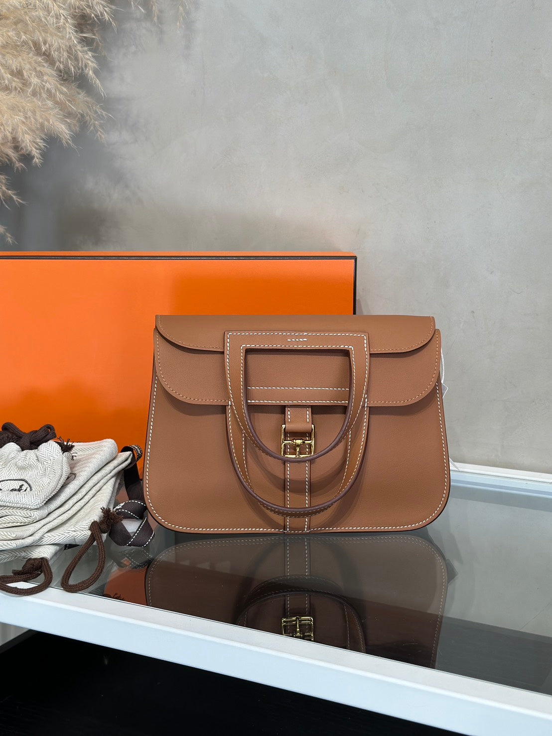 HERMES Halzan Mini - Gold 37 金棕金 K