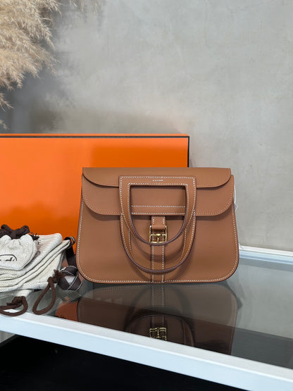 HERMES Halzan Mini - Gold 37 金棕金 K