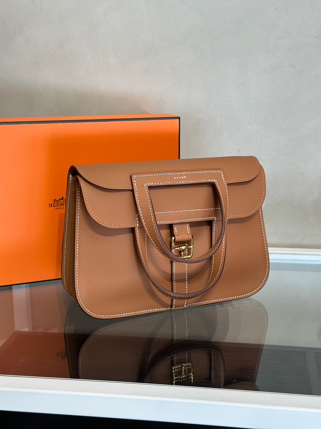 HERMES Halzan Mini - Gold 37 金棕金 K