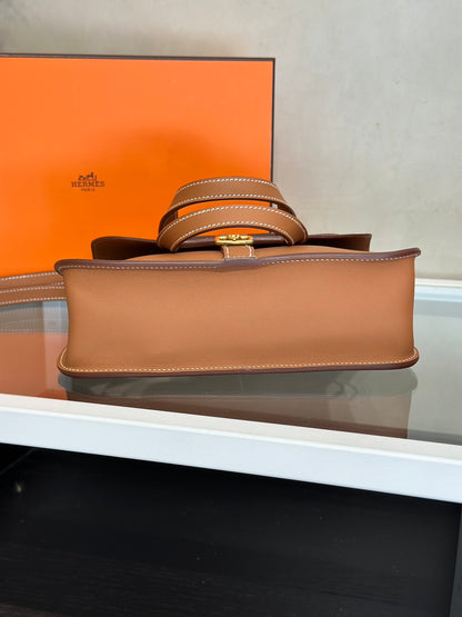 HERMES Halzan Mini - Gold 37 金棕金 K
