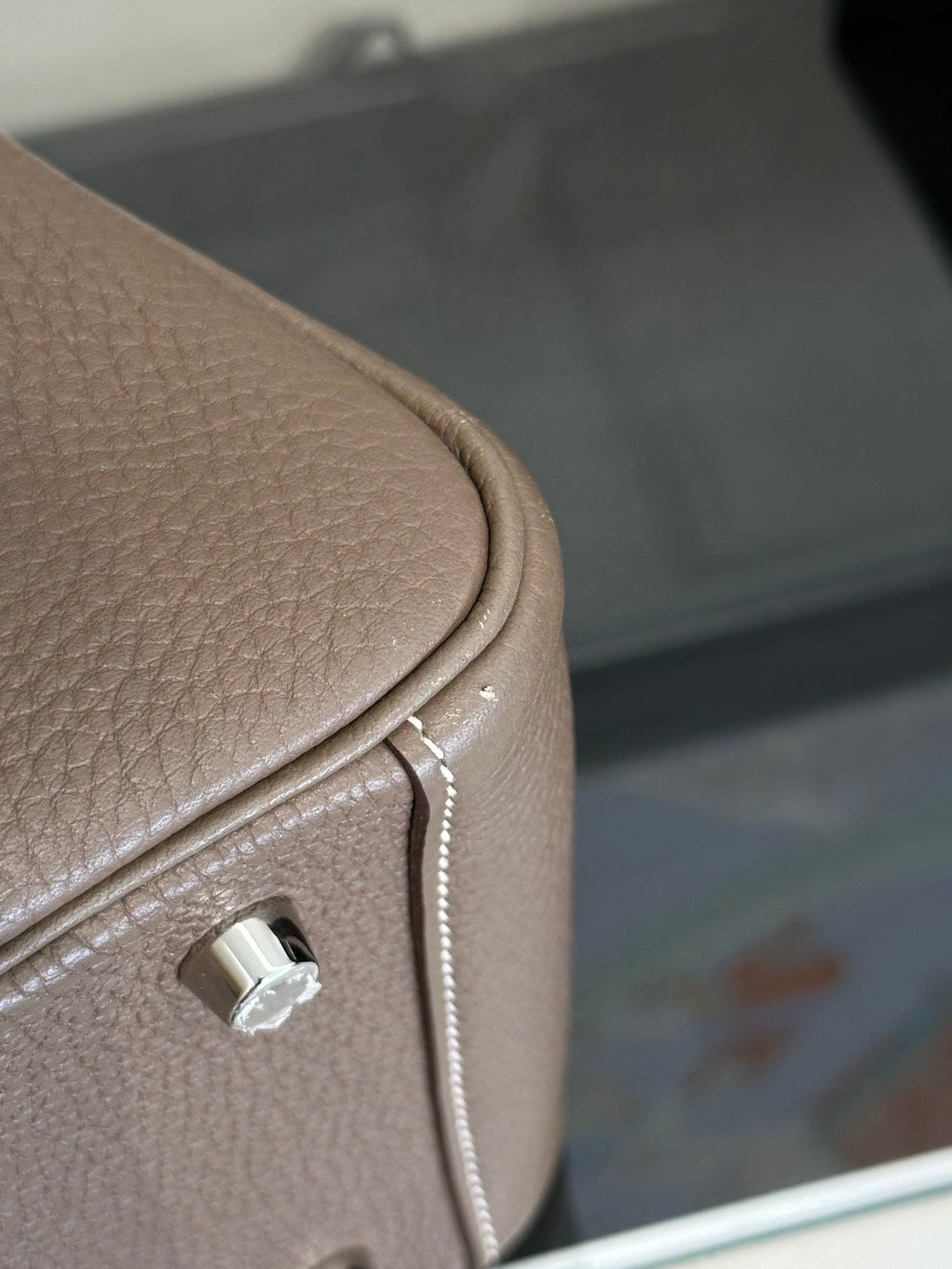 HERMES Lindy 26 - Etoupe 18 大象灰銀 Y