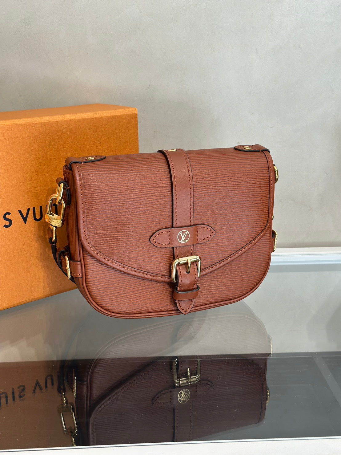 LOUIS VUITTON Saumur BB - 棕