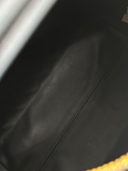 BOTTEGA VENETA  Wallace Mini Intrecciato單肩包 - 黑