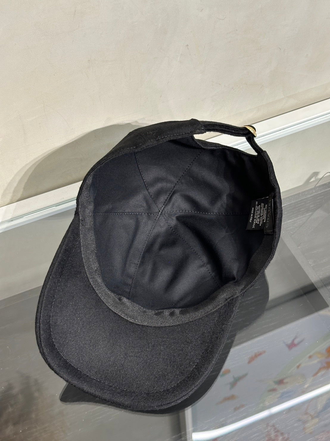 CHANEL 26B羊絨休閒帽 - 黑