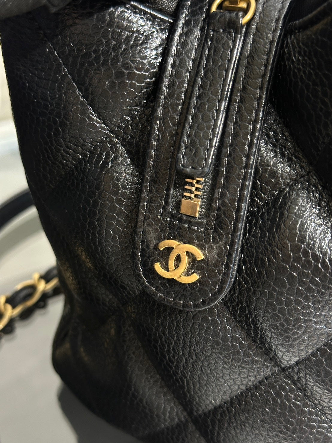 CHANEL 復古雙C保齡球包 - 黑金