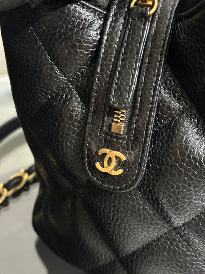 CHANEL 復古雙C保齡球包 - 黑金