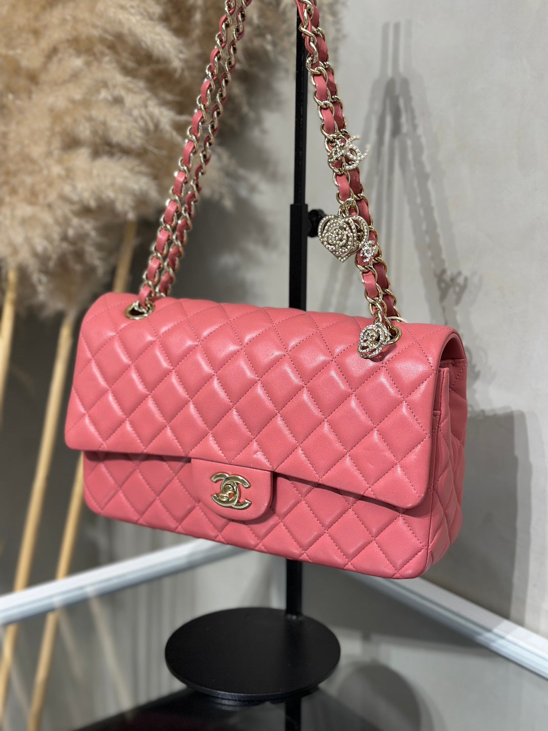 CHANEL 山茶花吊墜CF25 - 唇膏粉金19開
