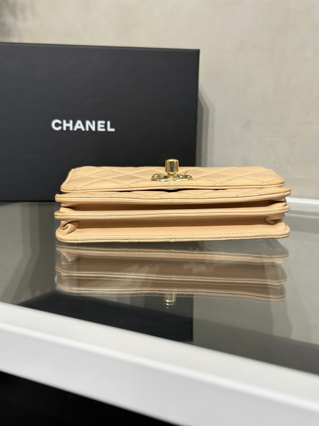CHANEL Mini Trendy WOC - 米金30開