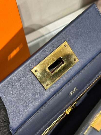 HERMES Mini 24/24 - Bleu Nuit 2Z 午夜藍金 Y