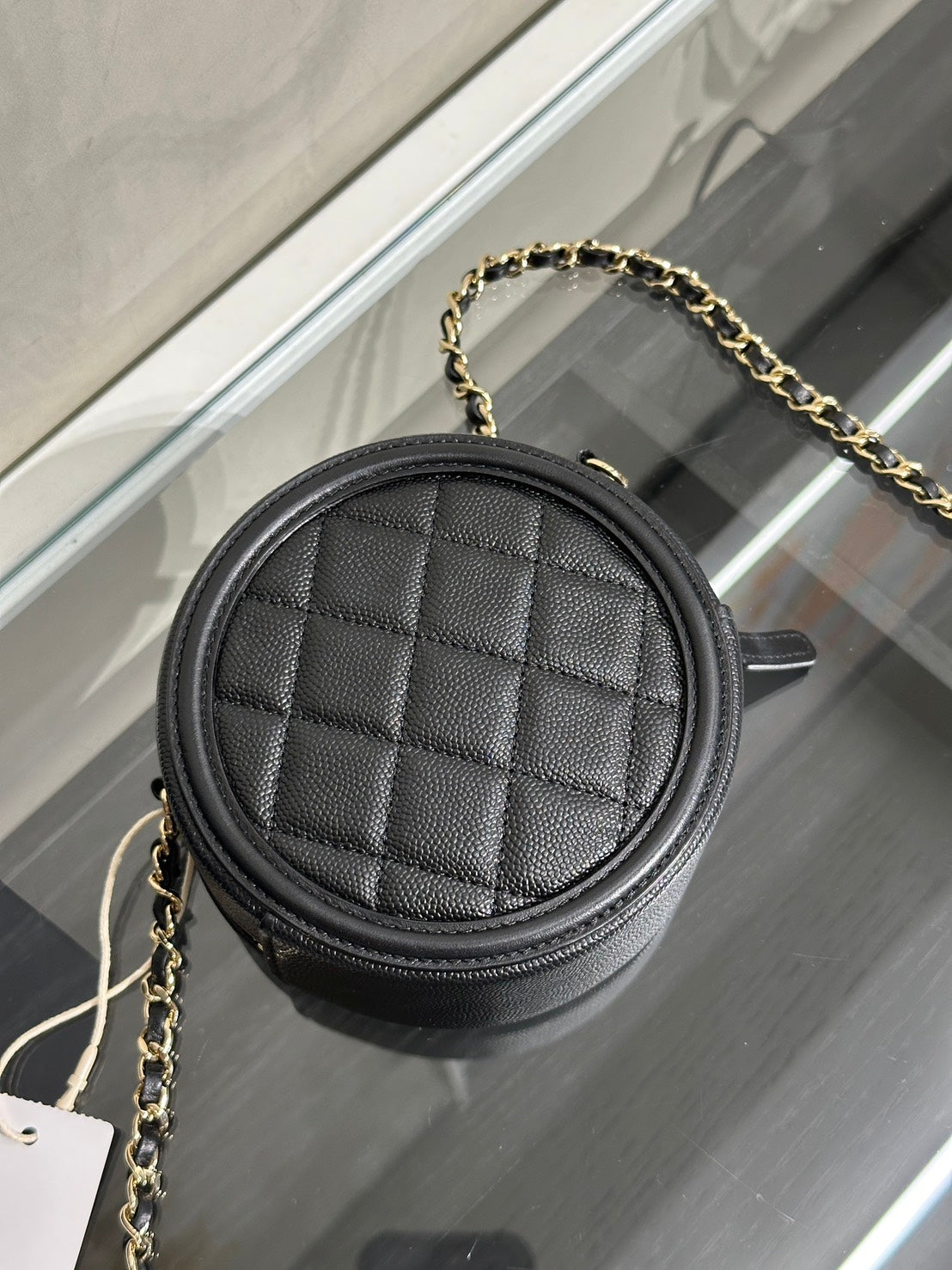 CHANEL 小圓餅鍊包 - 黑金30開
