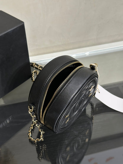CHANEL 小圓餅鍊包 - 黑金30開