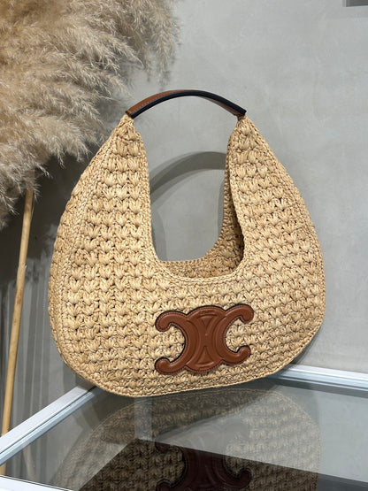CELINE 凱旋門草編包
