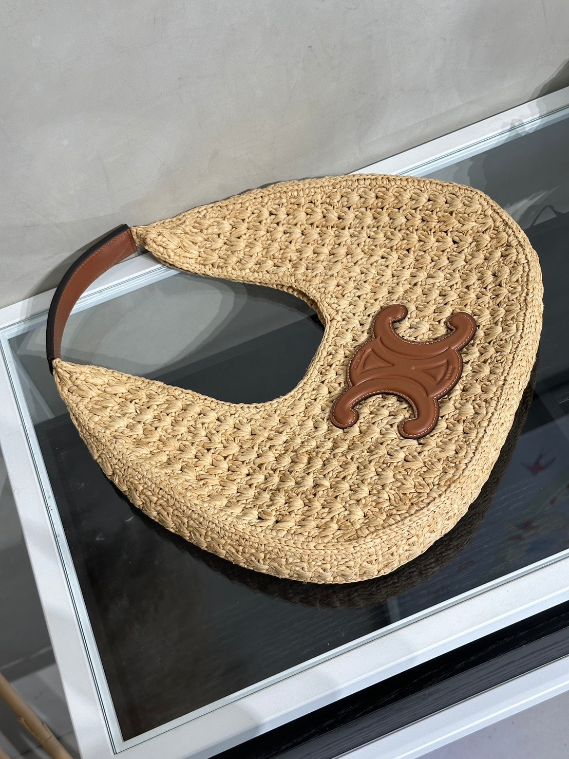 CELINE 凱旋門草編包