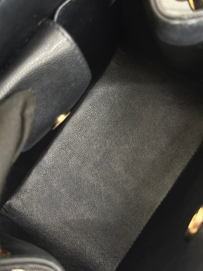 CHANEL Mini Tote粒面牛皮水桶包 - 黑金