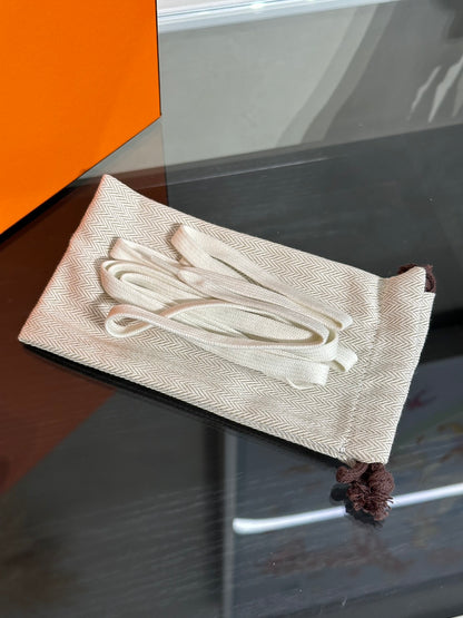 HERMES Bouncing小牛皮休閒鞋 - 白拚黑H
