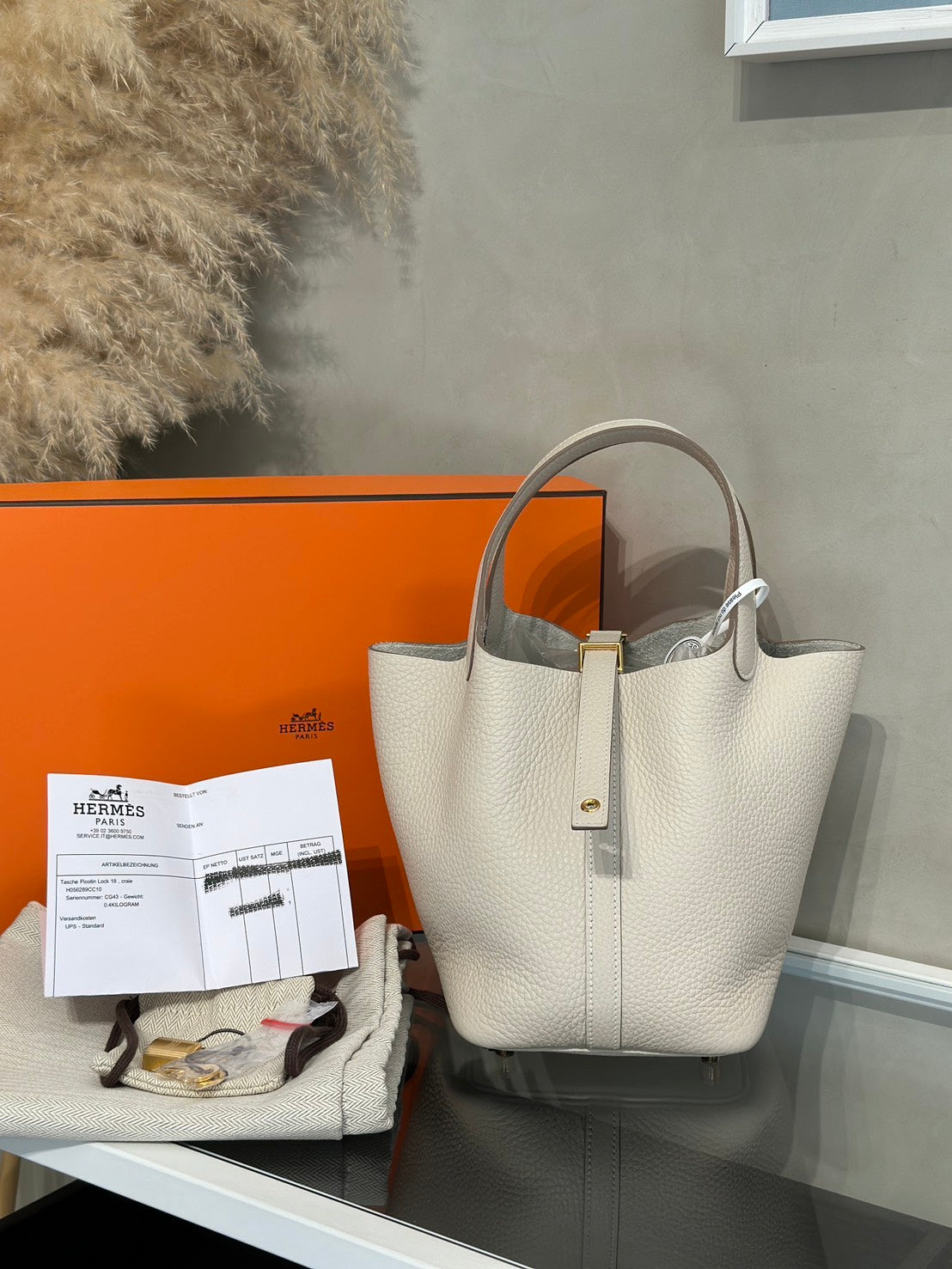 HERMES Picotin 18 - Craie 10 奶昔白金 G