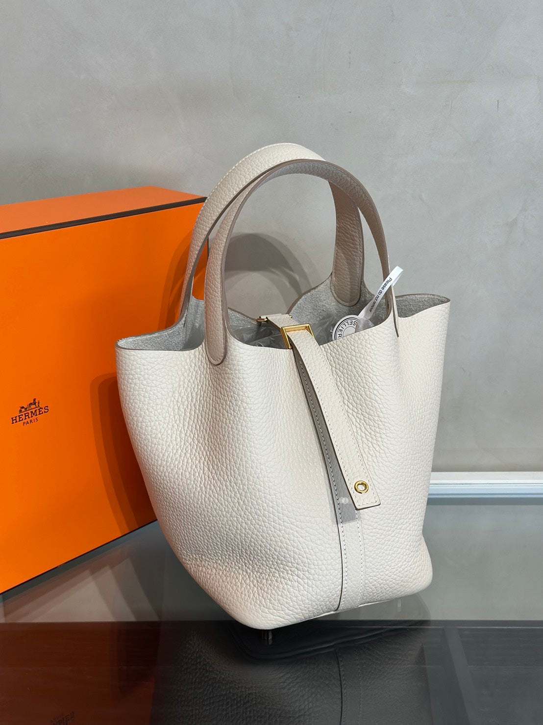 HERMES Picotin 18 - Craie 10 奶昔白金 G
