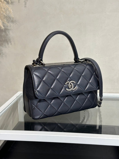CHANEL Trendy CC - 小號黑銀21開