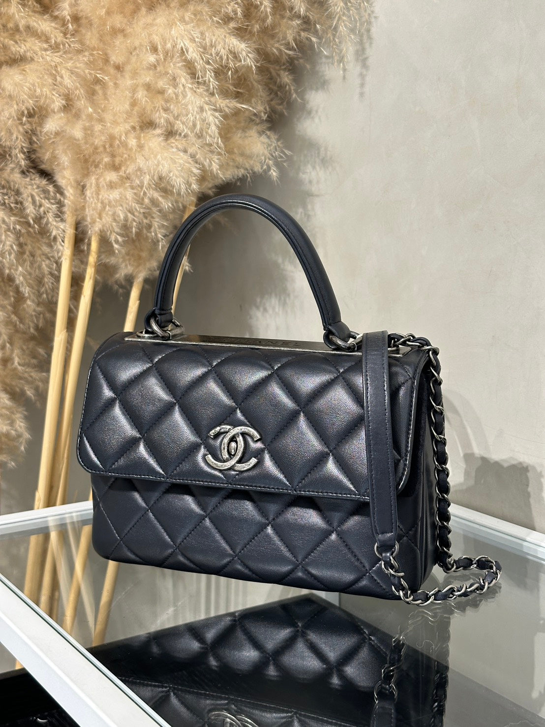 CHANEL Trendy CC - 小號黑銀21開