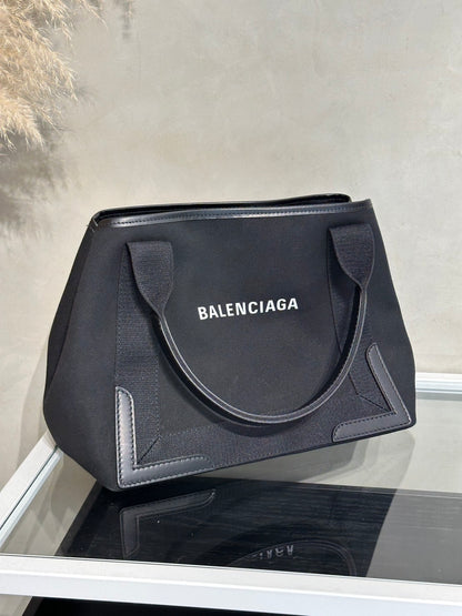 Balenciaga Navy Cabas - 小號黑
