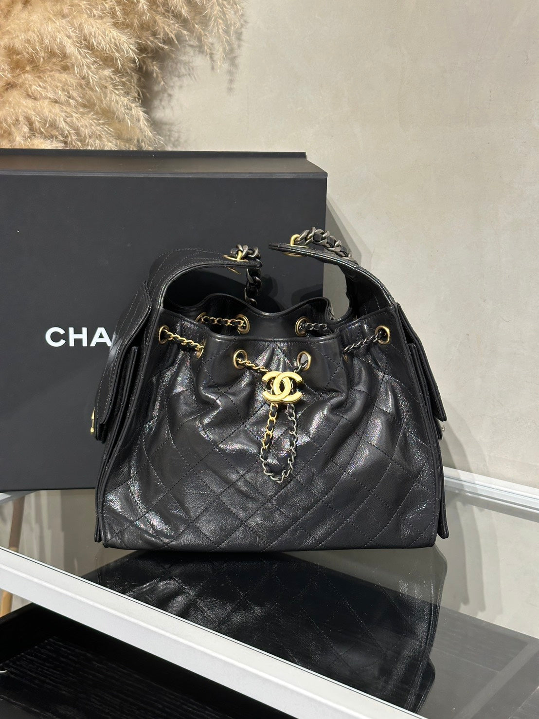 CHANEL 25 Hobo Bag - 小號黑金